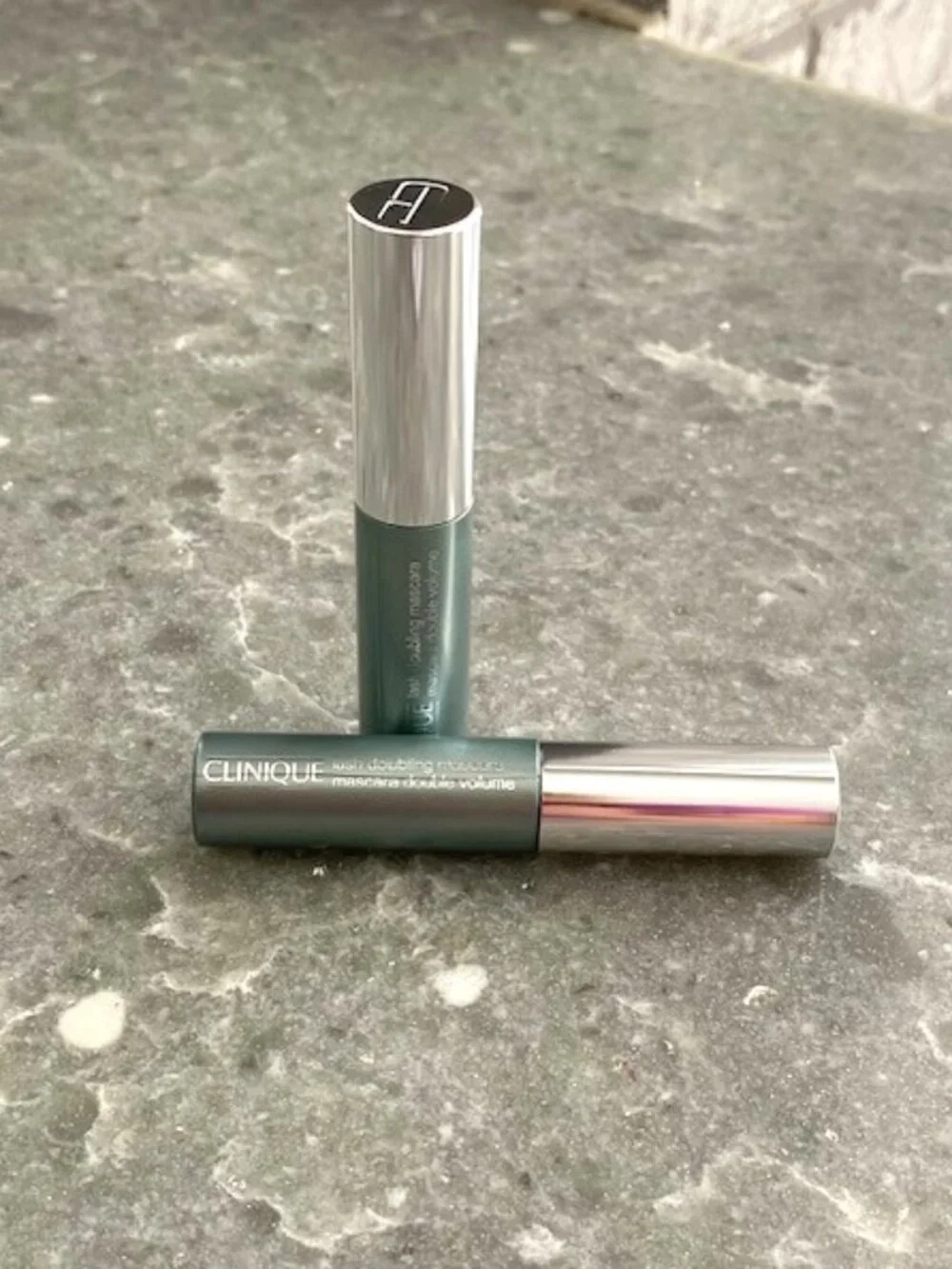 Clinique Lash Doubling Mascara-Black Travel Size .14 OZ NEW Set of Two